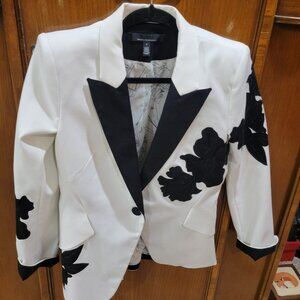 White House Black Market Black & White Blazer - size 2